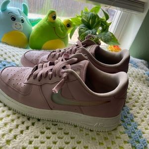 Purple Nike Air Force 1s